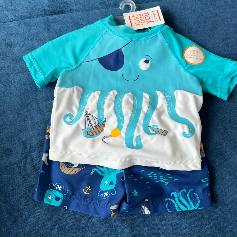 Carter’s  2 piece swim trunks and shirt